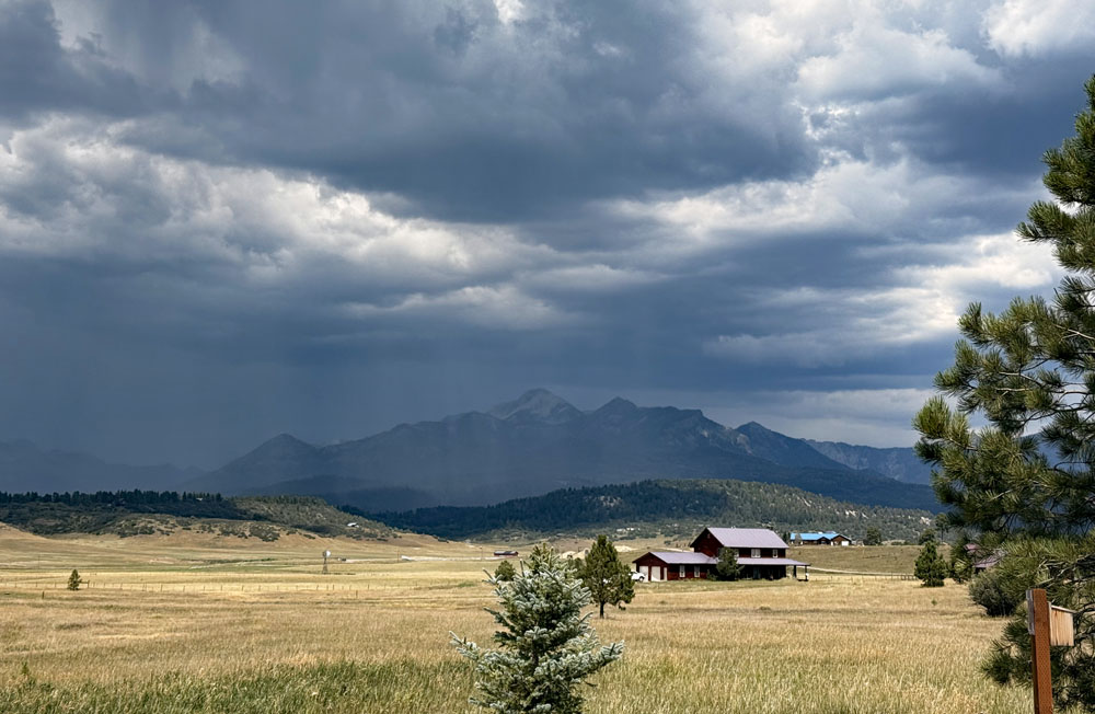 Storm over Pagosa Peak Tuesday afternoon – pic taken 8/11/2026