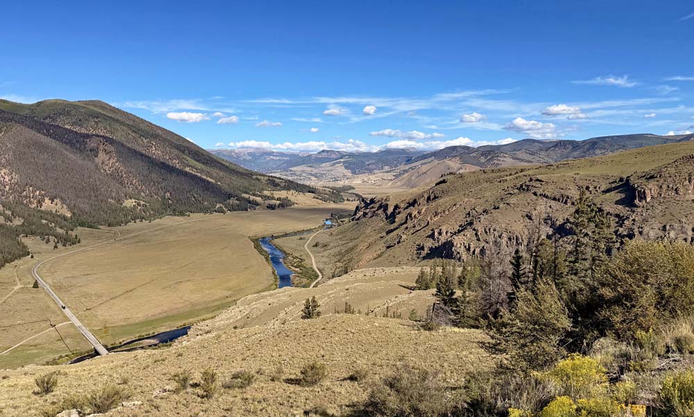 Love this view of the Rio Grande Valley near Wagon Wheel Gap – pic taken 8/16/2026