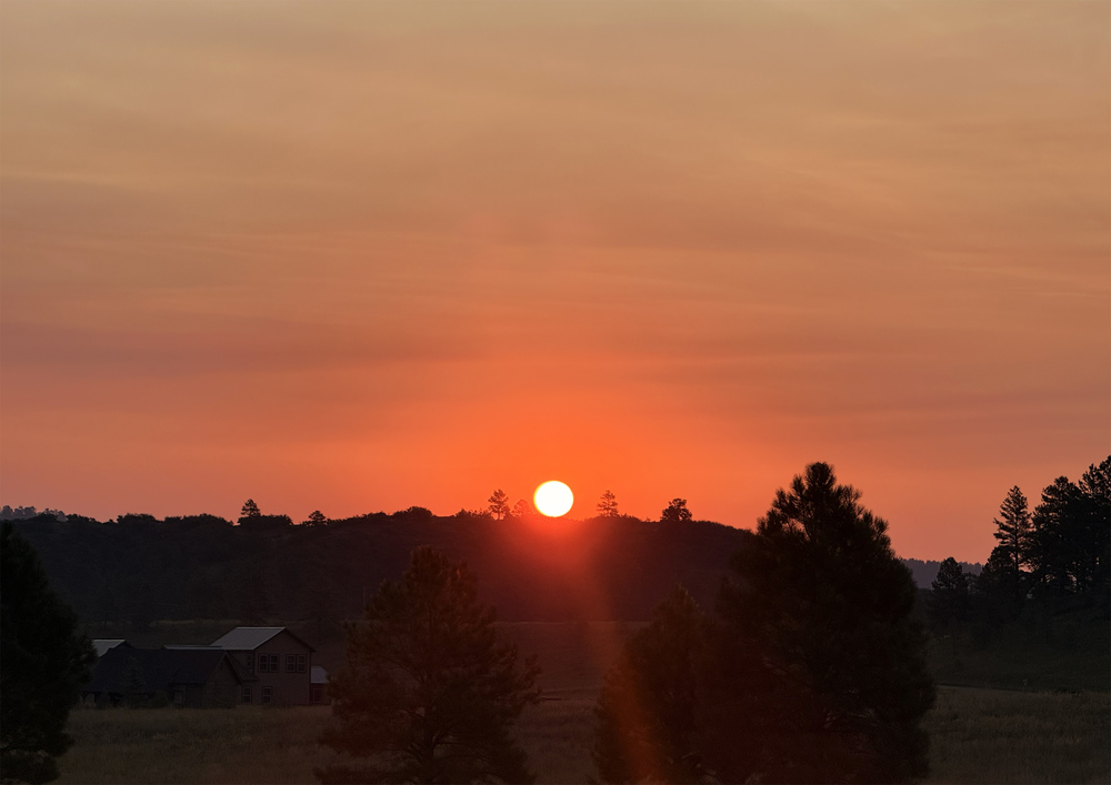 I can do without the smoke, but it makes colorful sunrises and sunsets. – pic taken 8/6/2026
