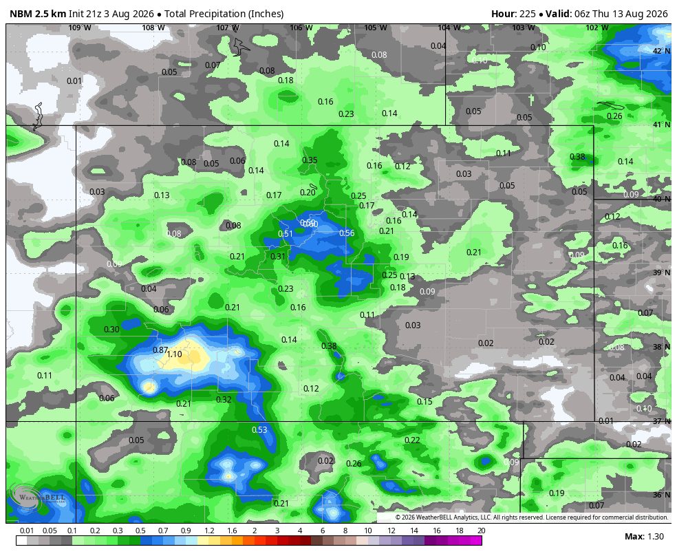 Just sprinkles this week. Monsoon returns next week. 4 image 2