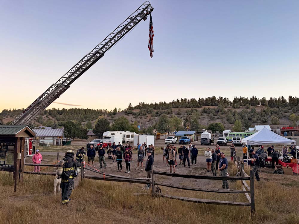 Thanks to the Pagosa Fire Department for sponsoring the Res Hill Ruck March in remembrance of 911   – pic taken 9/11/2026