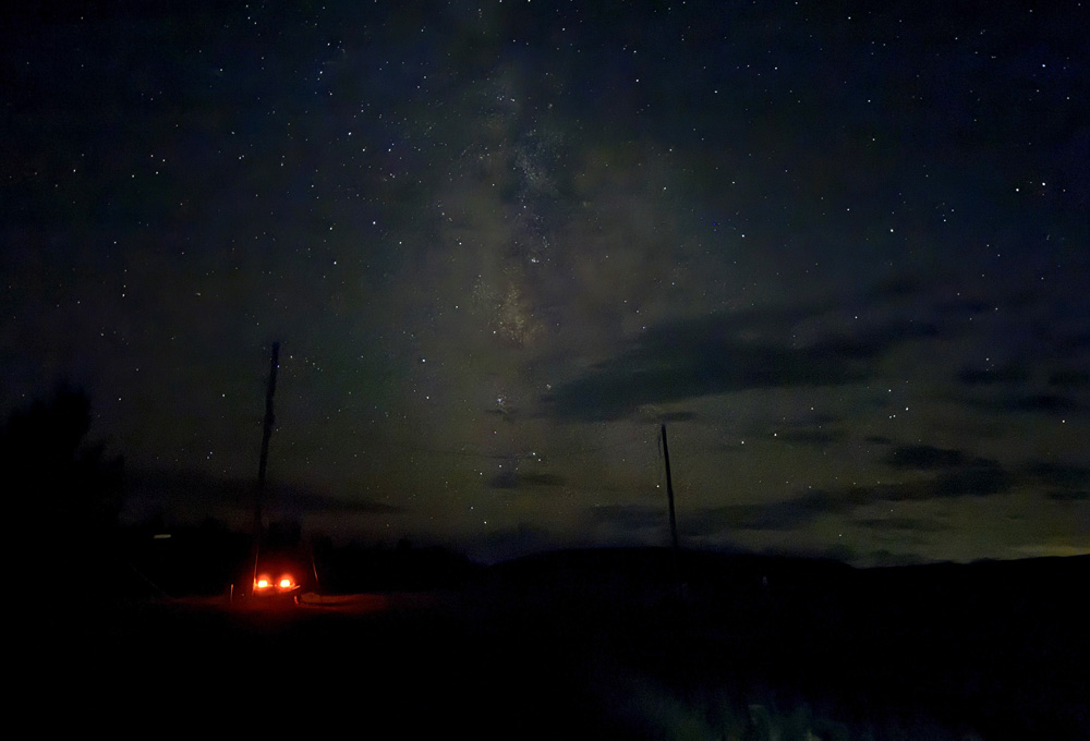 It’s special to step out of your front door and see the Milky Way overhead! Love our mesmerizing night skies! – Pic taken 10/1/2026